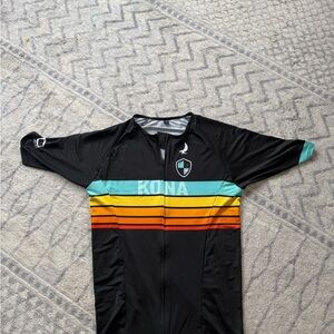 Kona Sol Men's Black Multicolor Stripe Shirt